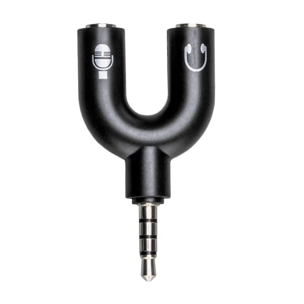 Audio plug Y gradient 3.5mm black