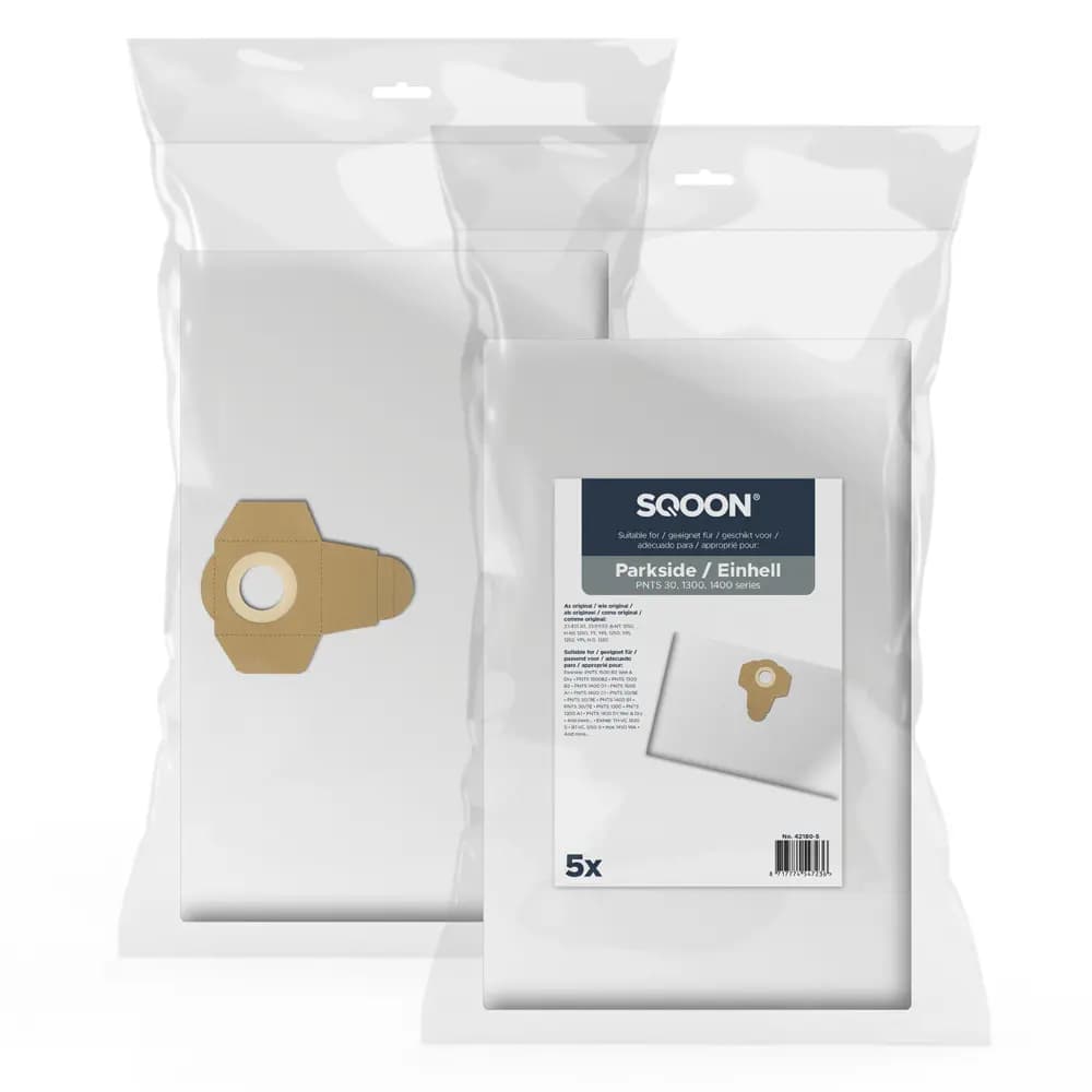 SQOON Stofzuigerzakken geschikt voor Parkside / Einhell