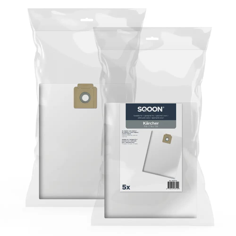 SQOON Vacuum cleaner bags suitable for Karcher T12 / T15 / T17